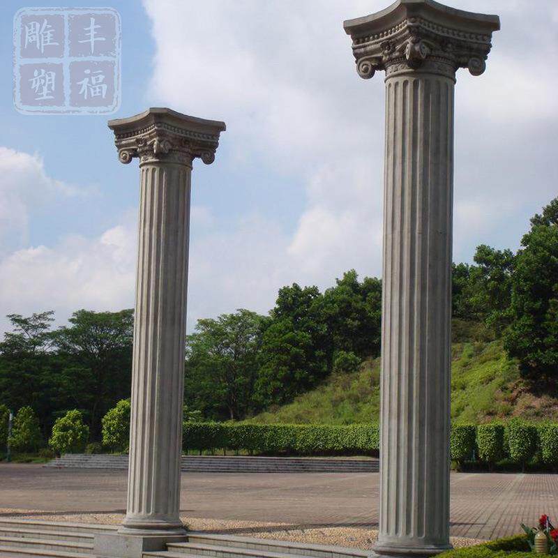 大理石欧式石柱雕塑文化广场石材柱子欧式装修室内外别墅石柱子
