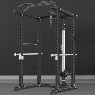 框式训练深蹲架卧推举重床蹲举架硬拉家用自由多功能综合健身器材
