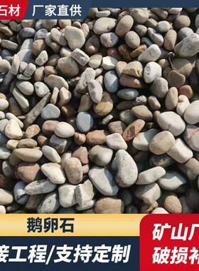 河卵石天然景观园林装饰1-3公分抛光石铺路园区造景黑色鹅卵石