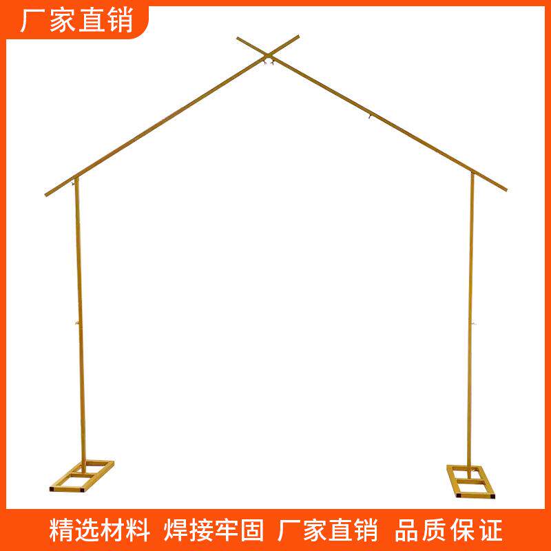 外贸婚庆道具屋形拱门婚礼铁艺架子花艺摆件舞台背景装饰