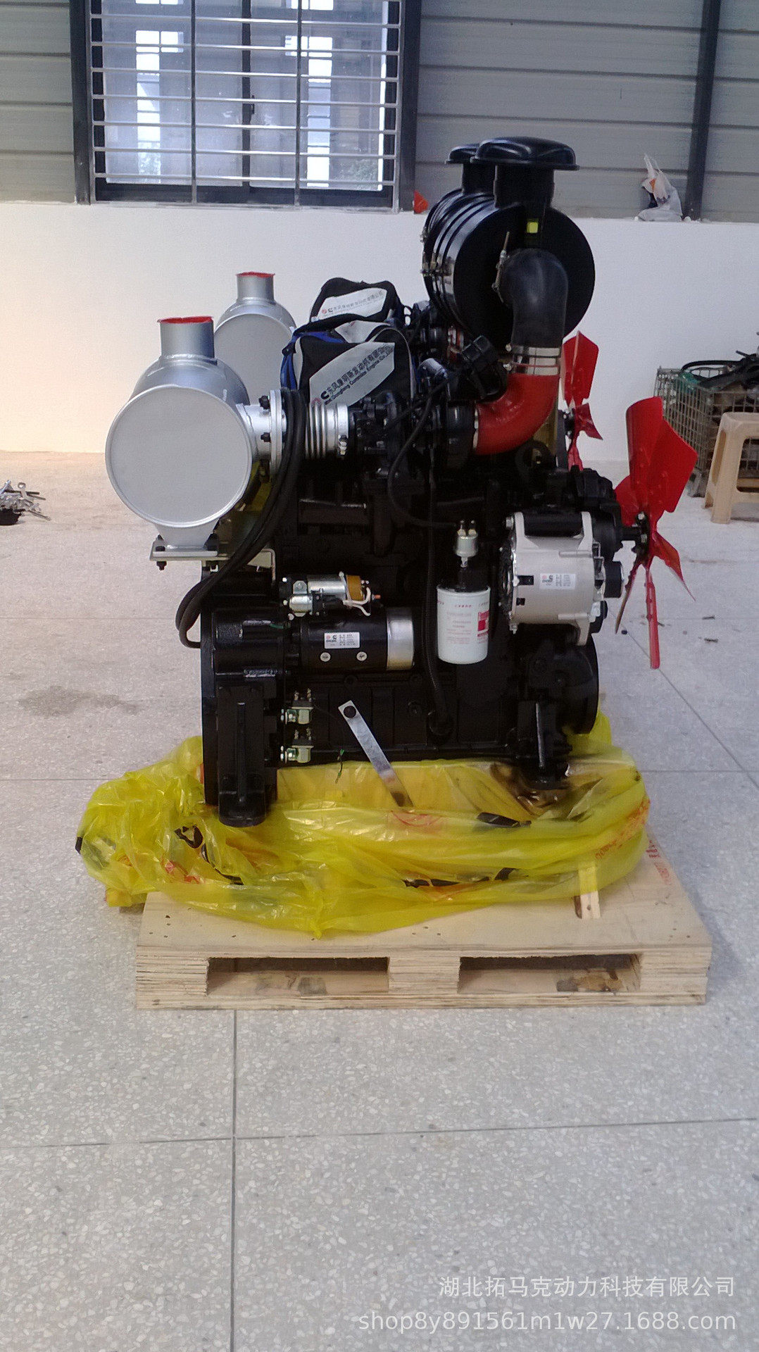 90hp/1800rpm康明斯水泵用柴油发动机总成4BTA3.9-P90