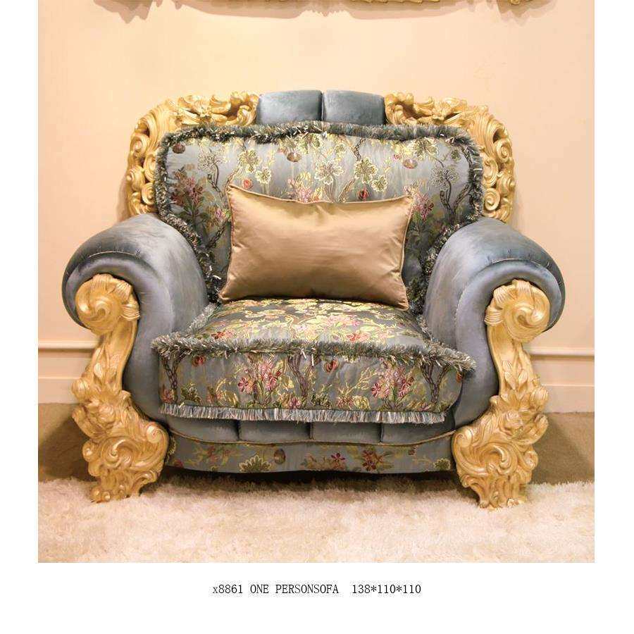 欧式布艺沙发可拆洗客厅整装组合别墅大小户型美式实木三人位