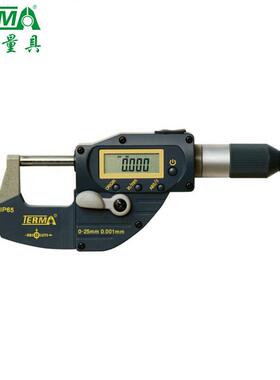 特马数显杠杆千分尺0-25-50-75-100mm直进式快速数显千分尺MDA910
