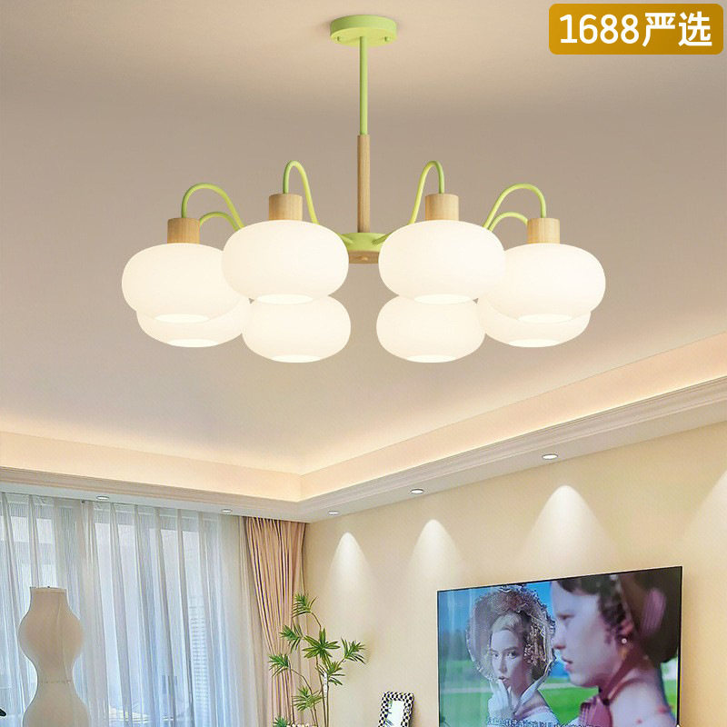 【严选】客厅吊灯法式奶油风客厅灯北欧现代大灯主餐厅卧室灯具
