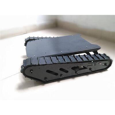 橡胶履带机器人底盘T007无线遥控大载重越野车隧道沙漠VR拍摄