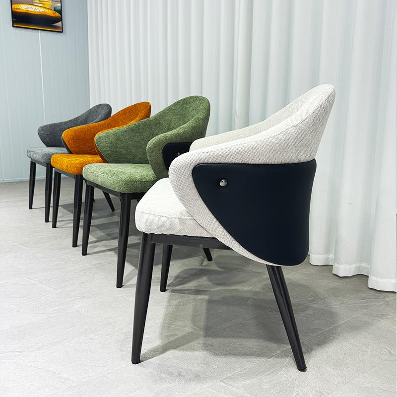 布衣沙发-餐椅式意轻奢家用小户型椅饭设计师吃洽谈椅餐厅子沙发