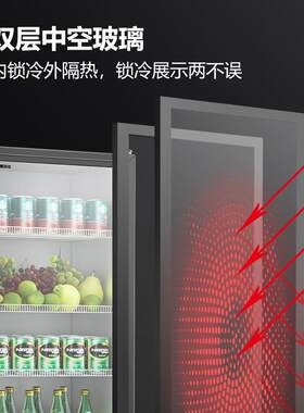 LG0柜OCR0ZH冷1藏展示柜饮料保用鲜冷藏商单门冰柜办公室冰箱