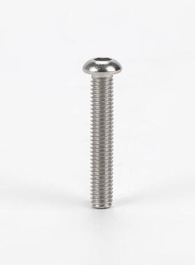 不锈半螺圆头钢内六角丝63416DIN3780