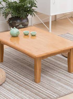 cKEZ窗s炕楠竹桌子桌飘床上桌榻榻脑米桌实木小方桌电桌小茶几矮