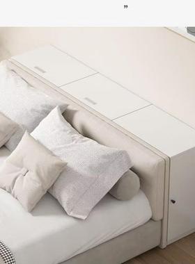 实床木头柜靠墙窄柜子XLC床储尾缝隙柜长条边柜榻床榻米夹缝物柜