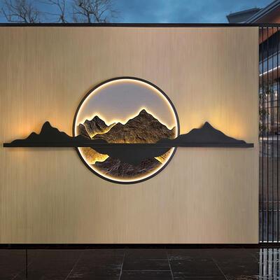 16838墅太阳能灯家灯用户庭院壁造景装饰灯别围墙防水外灯影壁墙