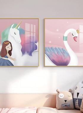 儿童室房床头墙面装饰男孩女WLW孩卧挂画画男生房间墙童画男太空