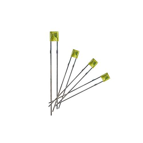 连接器接极口LE指示灯灯珠2X3X4形D灯珠YL-2268R黄发黄LED方直插
