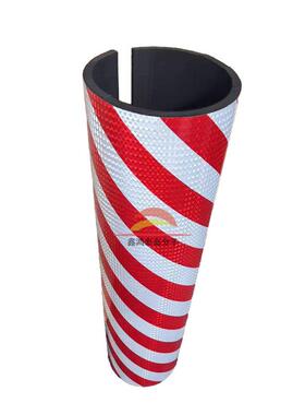 大圆型QOP防撞保护套圆形柱撞子圆防反撞红白光警管示防磕碰防软