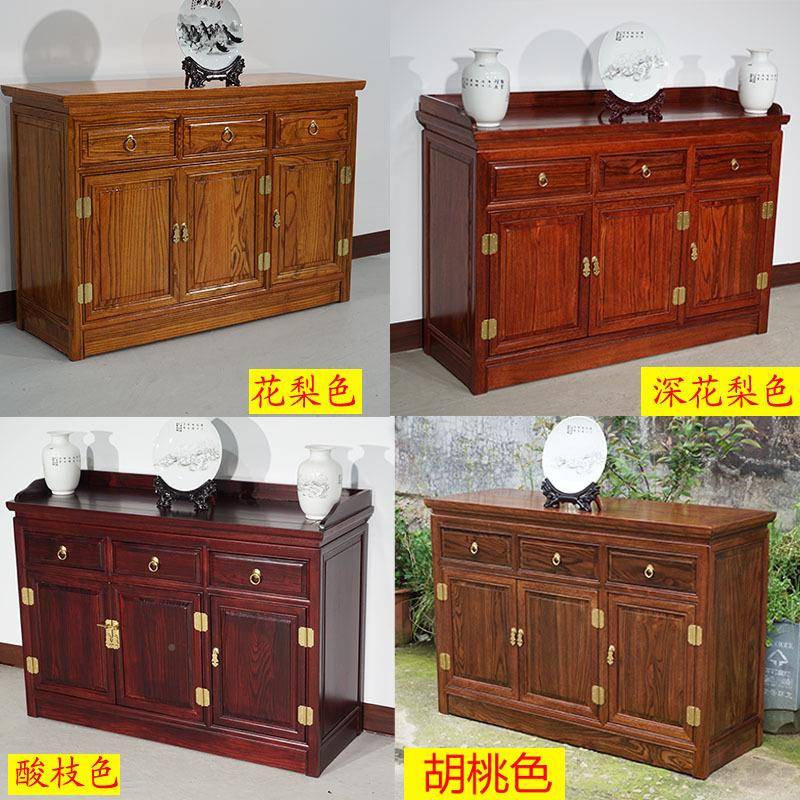 热销榜全实木餐边柜中式厅储物柜餐厅柜靠客墙餐酒备店000002包间