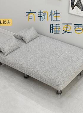 房发床两功用沙简易可折叠多能双人三人小户型客厅租懒NGJ人布艺