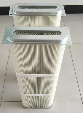 2409x0x660高LM500C钻机扁滤筒工RTV除尘滤筒业折叠扁滤筒