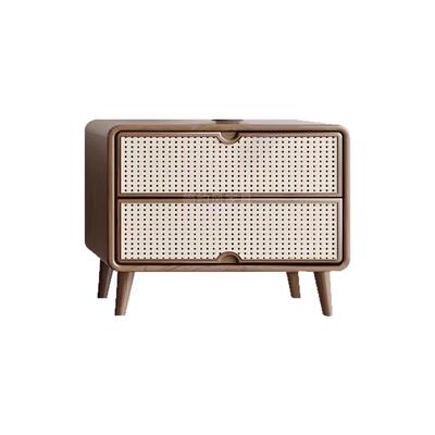 样店新中式实小木床33287头柜家用卧室乌金木酒民宿板房客房边柜