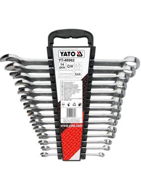 易拓工业级英制两8用扳手手组套开口梅花呆扳两用扳手YT-4KVS尔86