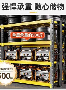 仓货架焊接置物架展示架自由组合重库DNU型层用家仓储铁架子多多