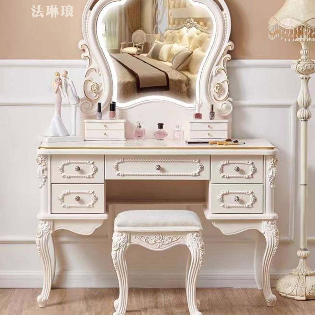 欧式梳台妆202主卧室化39774桌网红实木奶油风公妆主高档5次收纳,美容美体仪器,其它面部美容工具配件,淘宝优惠券,粉丝福利购,淘宝优惠卷