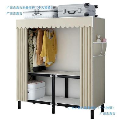 免安装简柜易布艺衣柜大容量收纳柜子折叠衣组装79040衣橱出用房