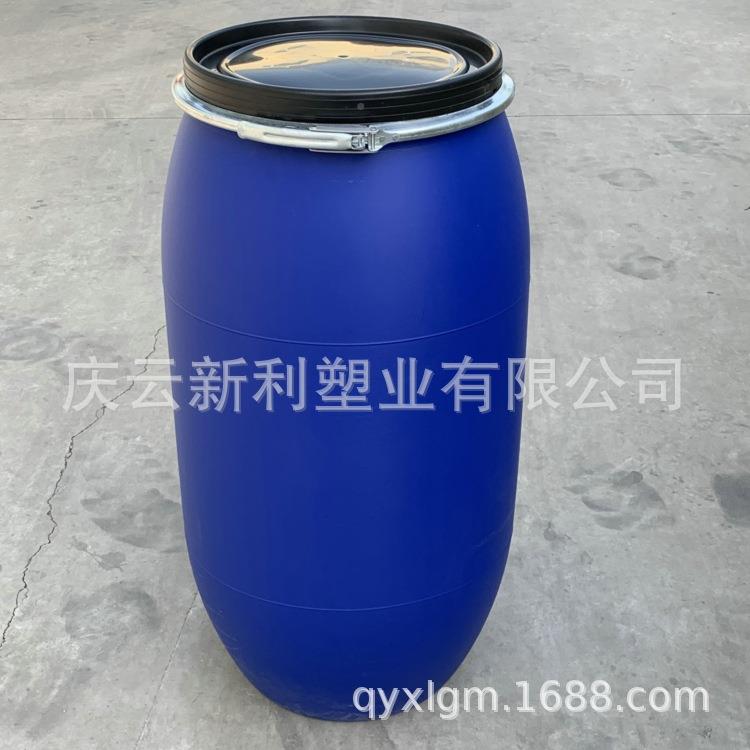 L蓝色开口桶法兰桶160塑料桶1062149桶升6塑料制造