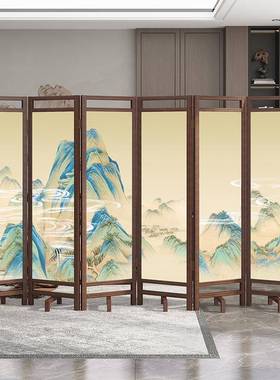 实动木SFA屏风隔客断厅202新5新款中式入户家用玄关移折叠办公室