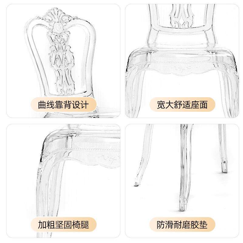亚力8174PC透明水晶椅子庆婚主典礼餐椅法式复古酒店宫题廷椅克家,饰品/流行首饰/时尚饰品新,DIY配件,淘宝优惠券,粉丝福利购,淘宝优惠卷