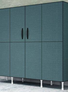 加卧加厚钢粗管简易衣柜室家用带屉抽布64821艺收纳柜顶天立地挂