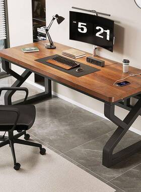 升电脑桌时尚级款简实木桌工家用卧室小型作台学生学84083习桌约