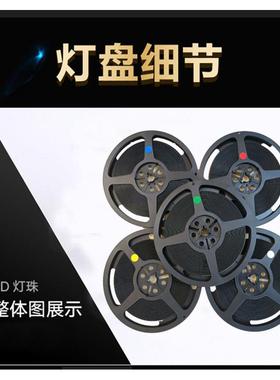 电脑EHE机箱风d扇带lIC七彩快慢闪爆闪R双GB5V0807幻彩e灯珠色