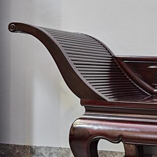 明式家27080具比檀亚血贵赞妃新榻中式实木贵妃椅沙发单人美人榻