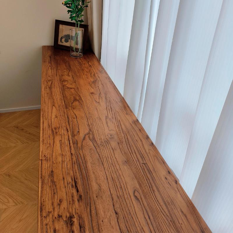 老榆木大实板书桌桌靠窗书房桌复古风中式683书国法桌学习长条桌