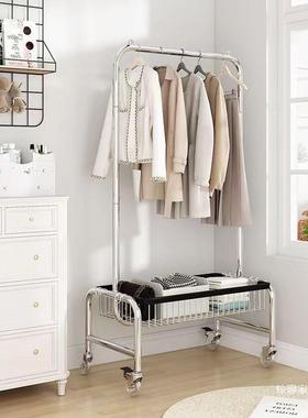 QLMz%间可移动衣架家帽用落地展示带挂衣架服装店网红卧室房简易