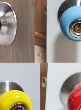 陶瓷锁田园门锁卡通用内室卧室卫生间老式房尼RRJ新龙门锁球型圆