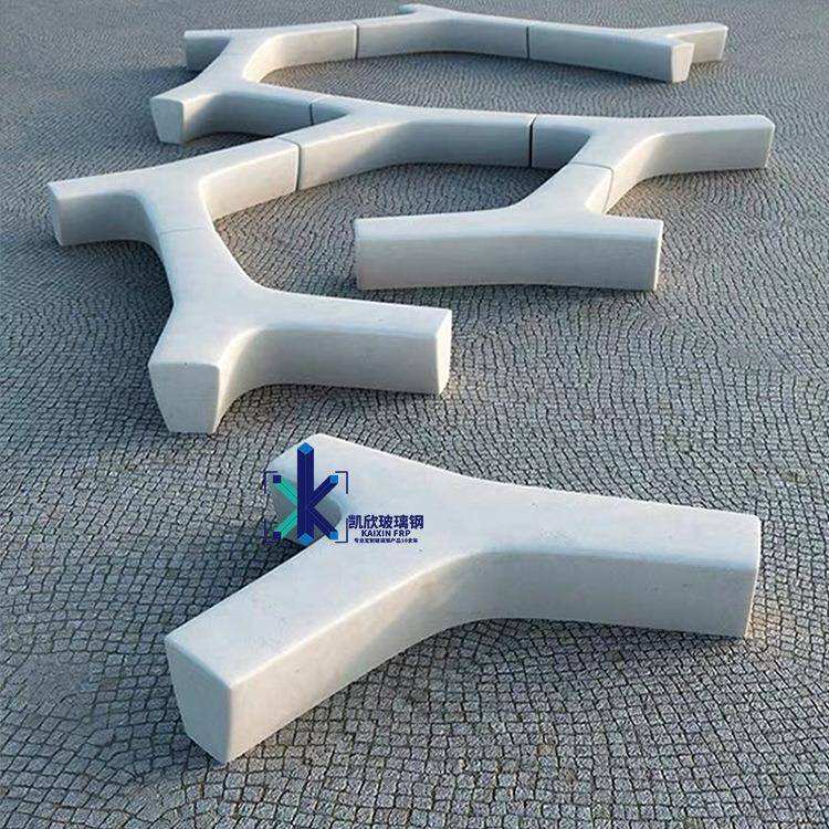 玻钢休闲046椅组合座椅美陈Y创意坐凳凳商场休息户外等候椅厂璃型