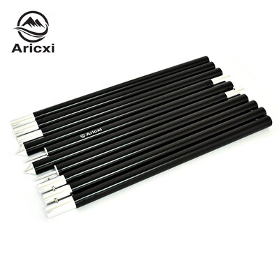 Aricxi埃瑞斯28mm加粗铝合金黑色天幕杆2.4米帐篷门厅支架天幕支