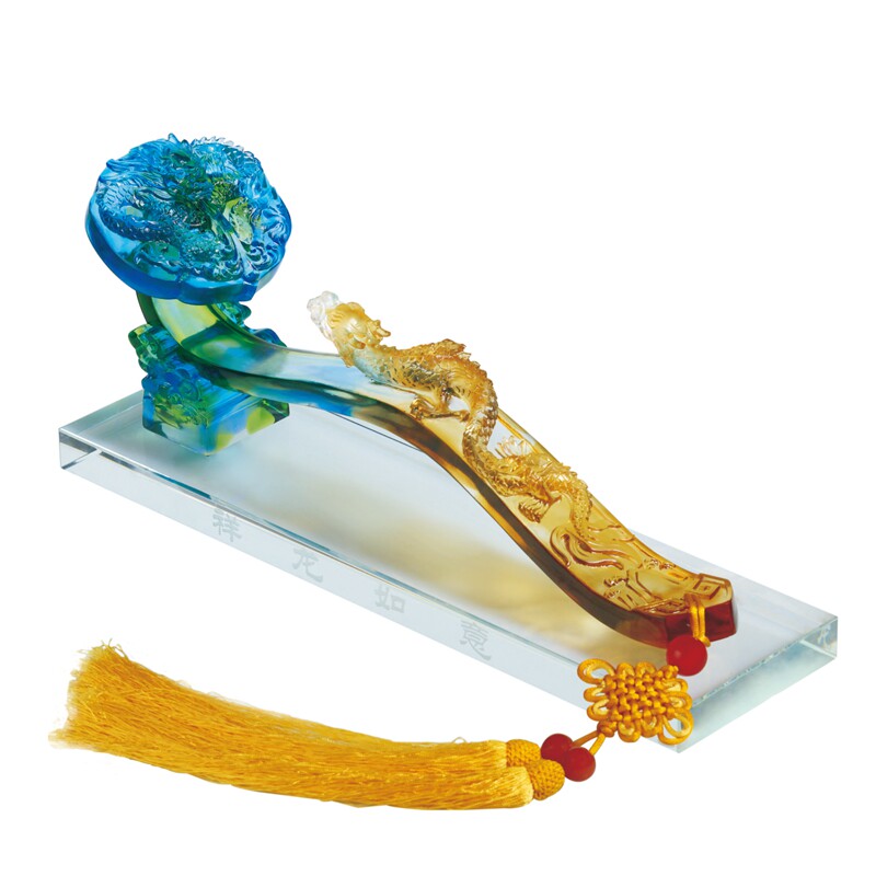 开业礼品琉璃装饰摆件工艺品家居客厅办公室装饰品招财摆设送领导