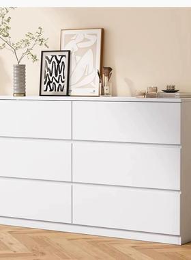 斗柜约现简代卧室收纳层储物小柜户型奶油风五斗柜家85585用抽屉