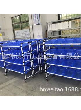 黑色防静电线货棒架/精益管作台工/流式利物仓储货架料仓储货架