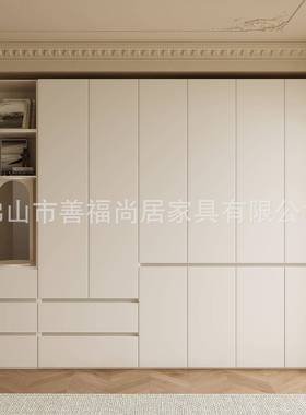 新款分卧段式白色成衣柜家用简约现代欧松板储物82682室品收纳衣