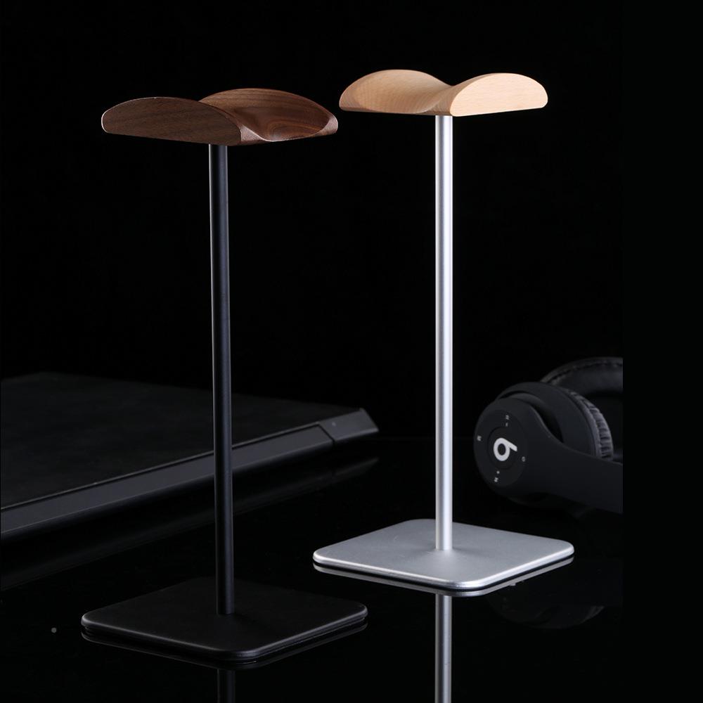 木实头戴式耳铝D8合金耳机支架金木属胡桃耳麦架通用机架展示架子