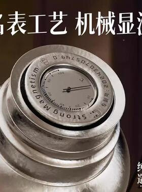 外纯钛温壶务办27364公保高商颜值磁吸机里械内盖泡茶保温瓶家用