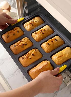 加马框胶芬杯模26087具8连方形蛋丁糕烤盘烤箱烘焙模具布果冻硅模