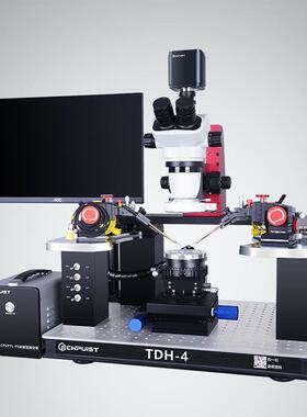 手动探针台测试晶圆IV光电流测试Mapping探针座-搭配体式显微镜