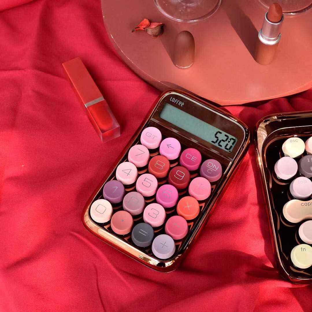 洛斐/Lofree糖豆计算器复古时尚办公解压清脆手感10位数LCD显示