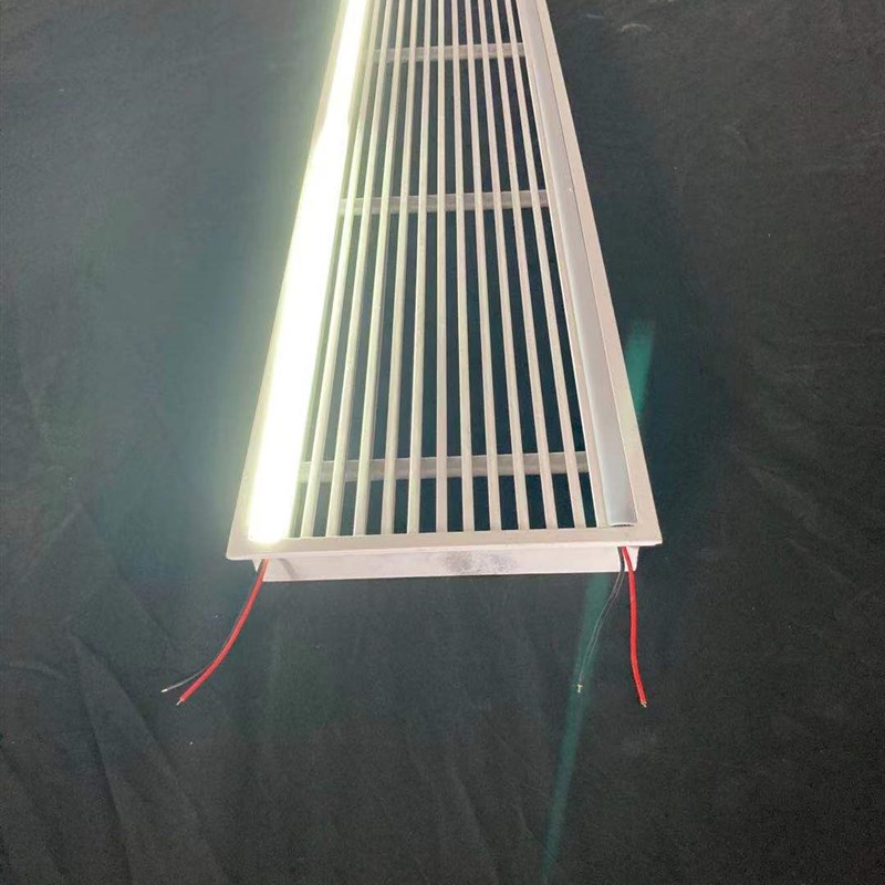 新款铝合金吊顶多功能双光槽集成设备灯带中央空调出风口带灯定做