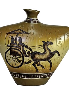 书房办公室新中式摆设博物架陶瓷摆件桌面陶艺装饰中国风特色礼物