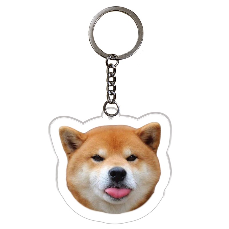 宠物钥匙扣挂件柴犬亚克力挂坠挂件钥匙扣来图定制免费抠图定做